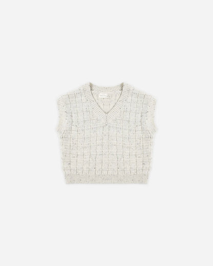 Sweater Vest || Oatmeal Speckle
