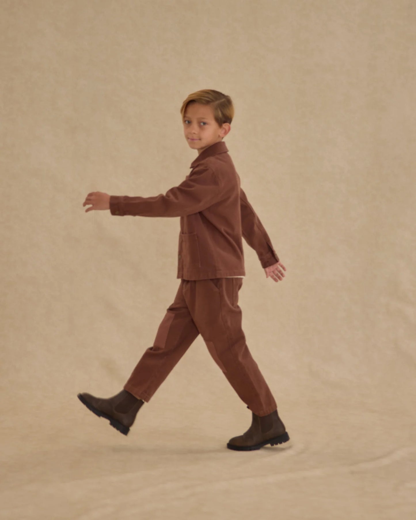 Denim Jacket || Brown