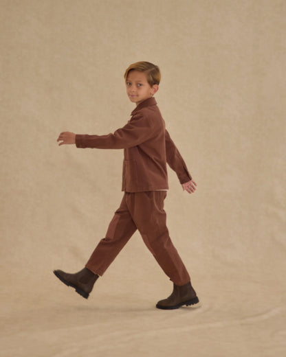 Denim Jacket || Brown