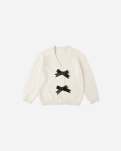 Bow Cardigan || Natural