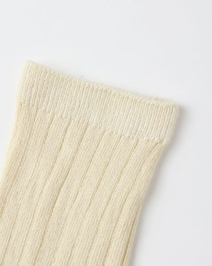 Ribbed Socks || Black, Antique