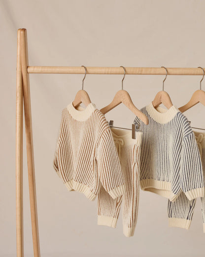 Relaxed Knit Sweater + Pant Set|| Gold