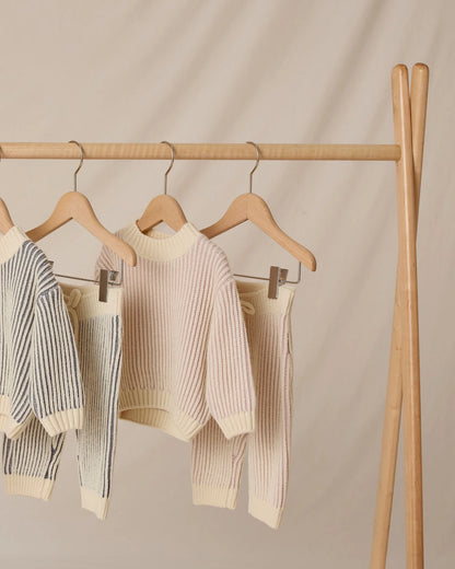 Relaxed Knit Sweater + Pant Set || Lilac