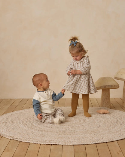 Long Sleeve Henley Tee + Pant Set || Ocean