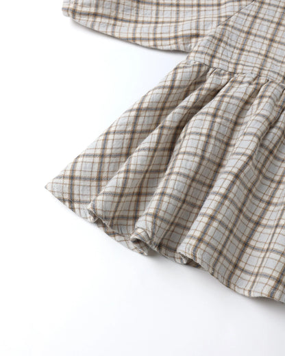 Simone Dress || Blue Plaid