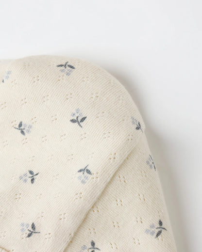 Ruffle Jumpsuit || Blue Ditsy