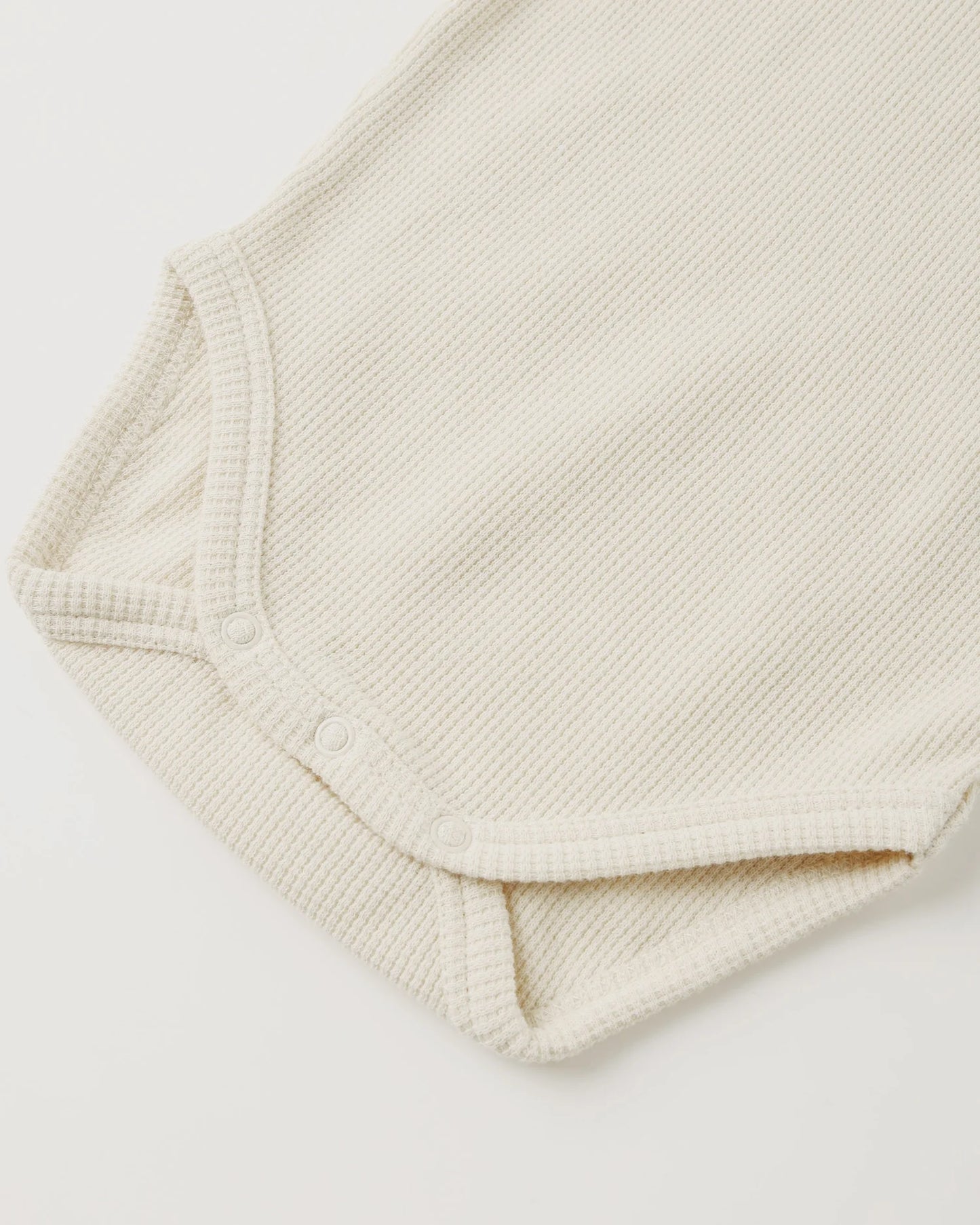 Waffle Long Sleeve Bodysuit  +Skirted Bloomer|| Natural