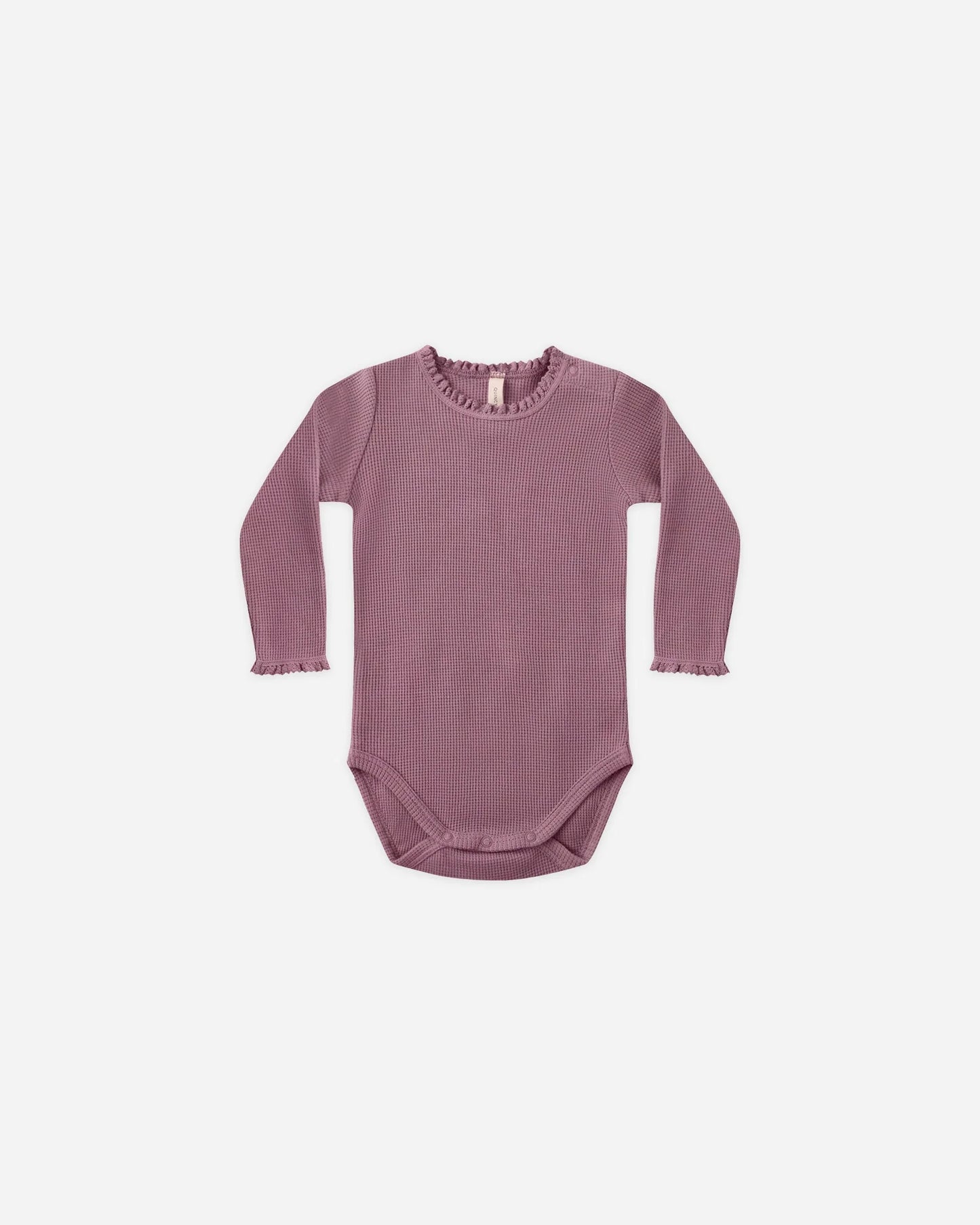 Waffle Long Sleeve Bodysuit + Skirted Bloomer  || Mulberry