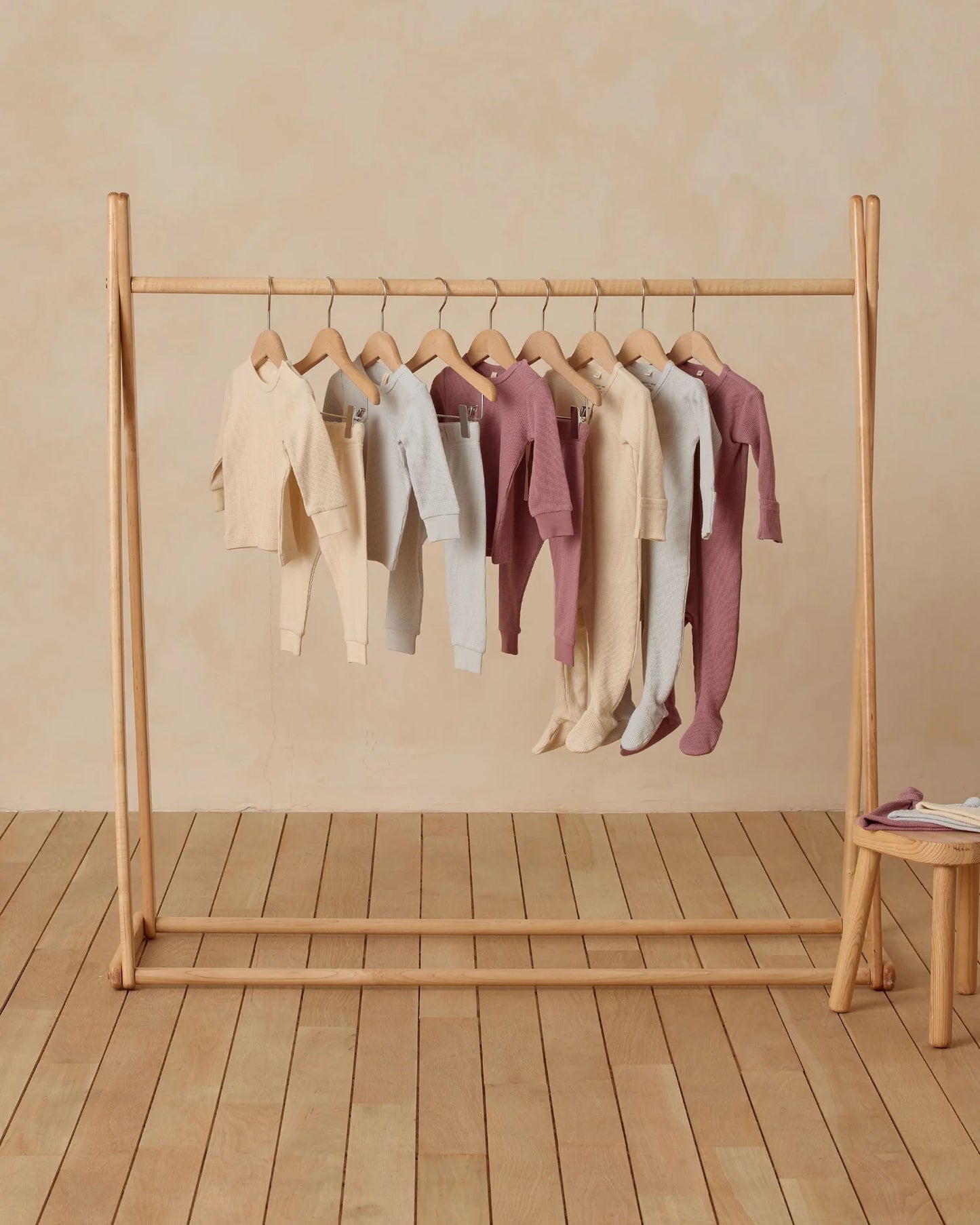 Waffle Top + Pant Set || Natural