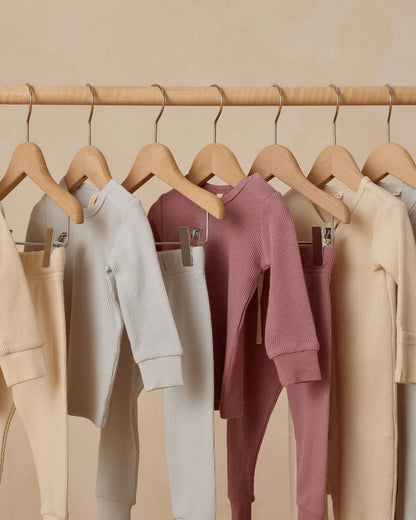 Waffle Top + Pant Set || Ice Blue