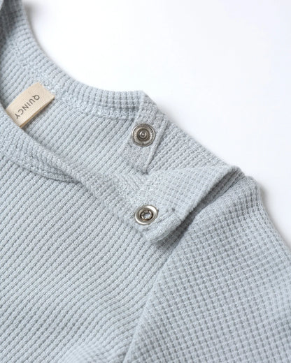 Waffle Top + Pant Set || Ice Blue