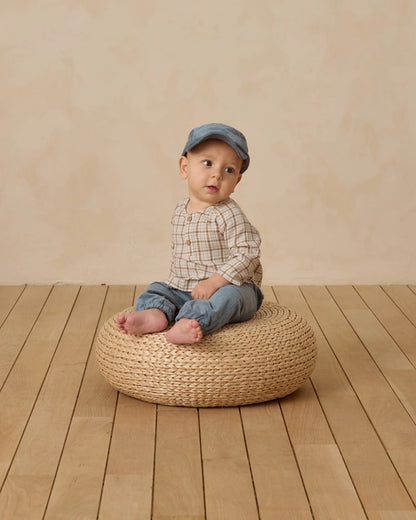Zion Shirt + Pant Set|| Blue Ocean Plaid