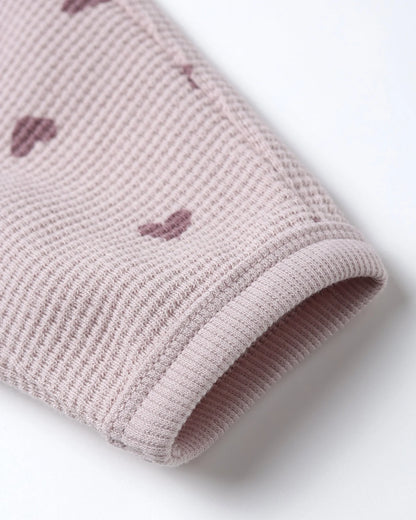 Waffle Slouch Set || Hearts