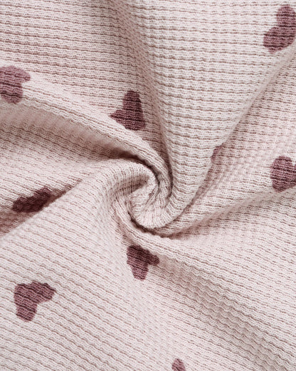 Waffle Slouch Set || Hearts