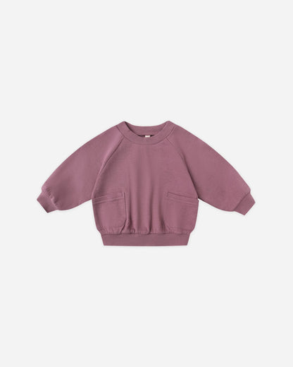Pocket Sweatshirt + Pant Set|| Mulberry