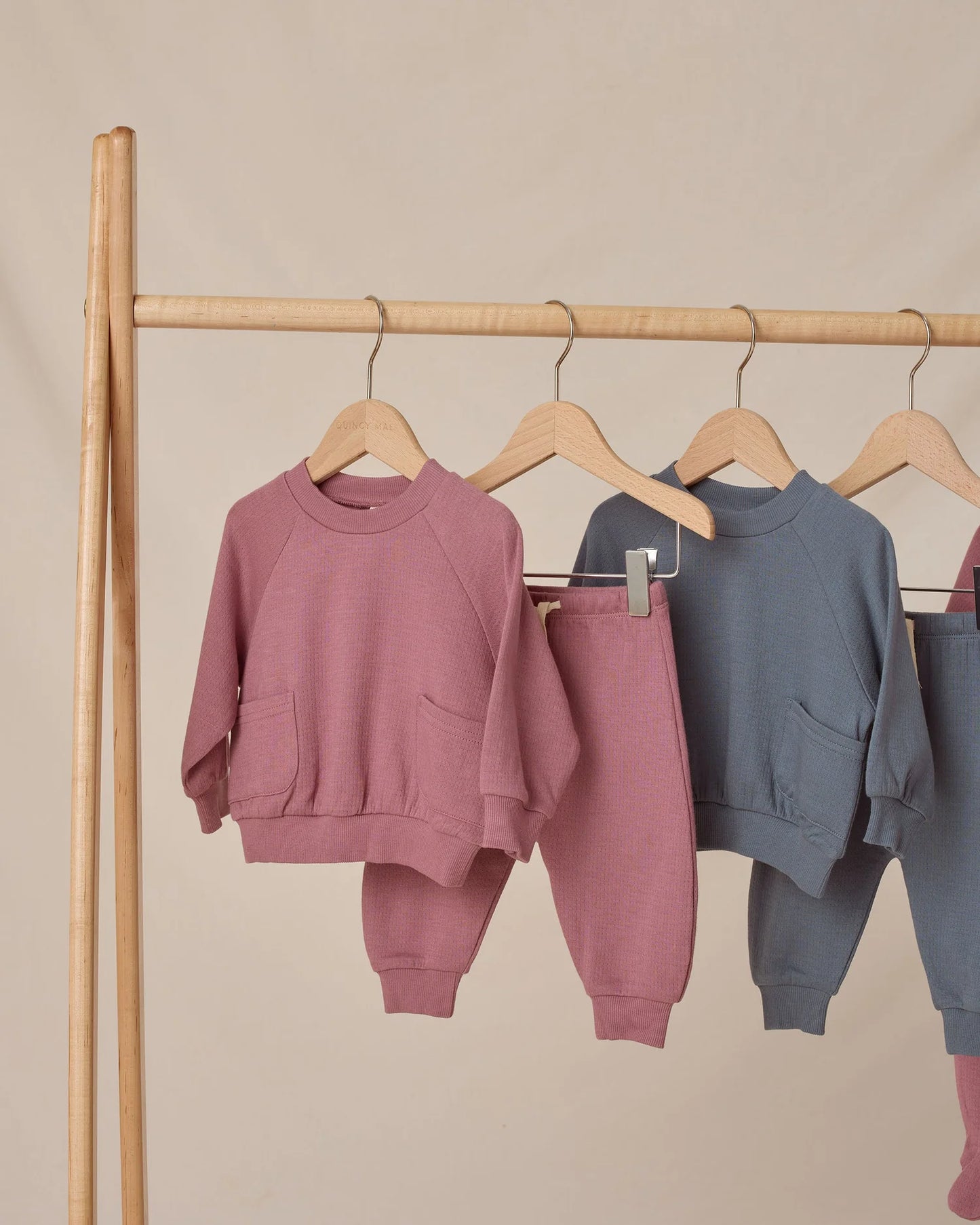 Pocket Sweatshirt + Pant Set|| Mulberry