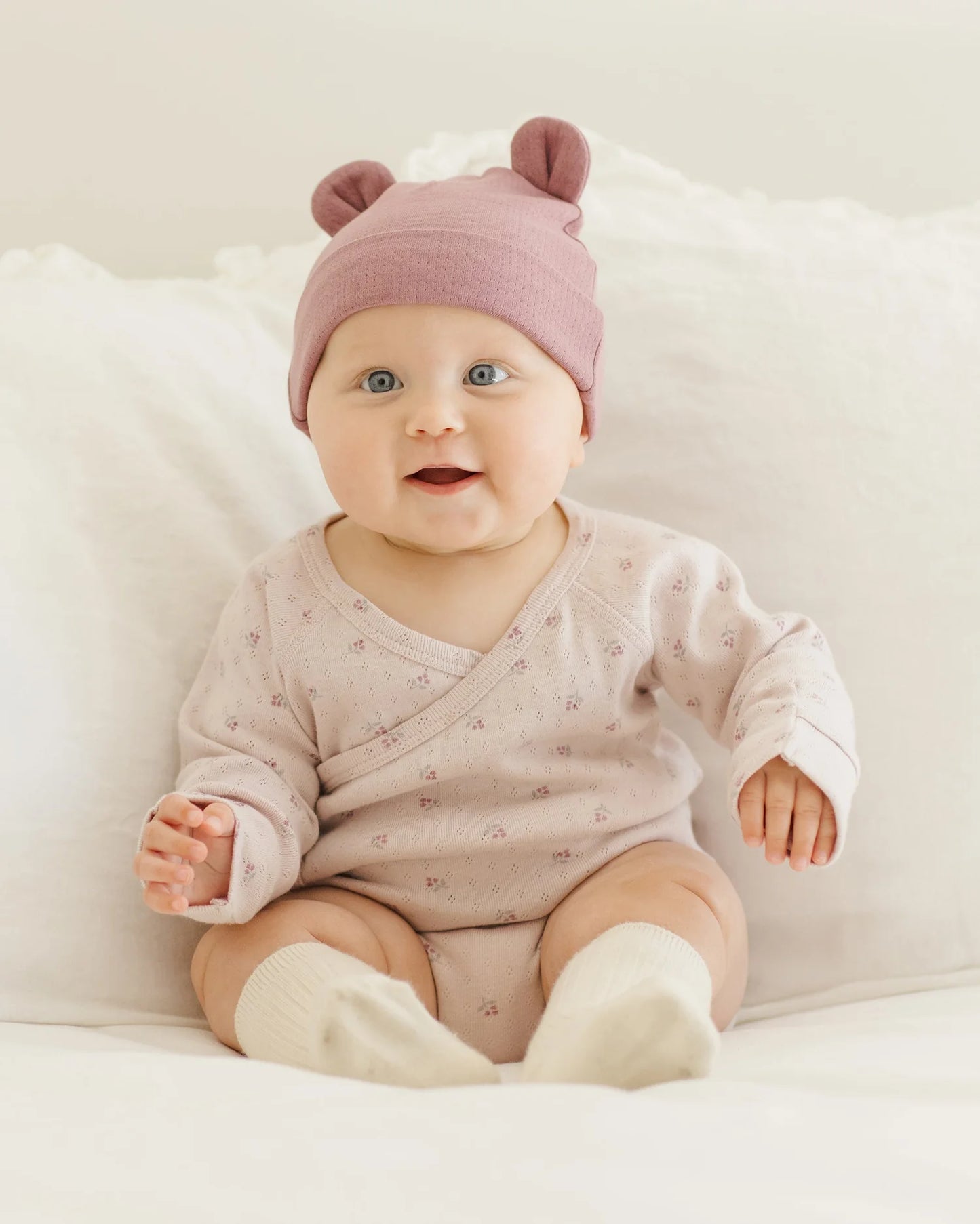 Baby Bear Beanie || Mulberry