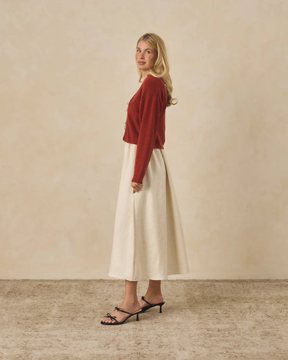 Women's Bow Cardigan | Ruby