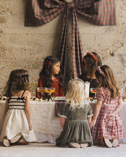 Annabelle Dress | Metallic Ivory