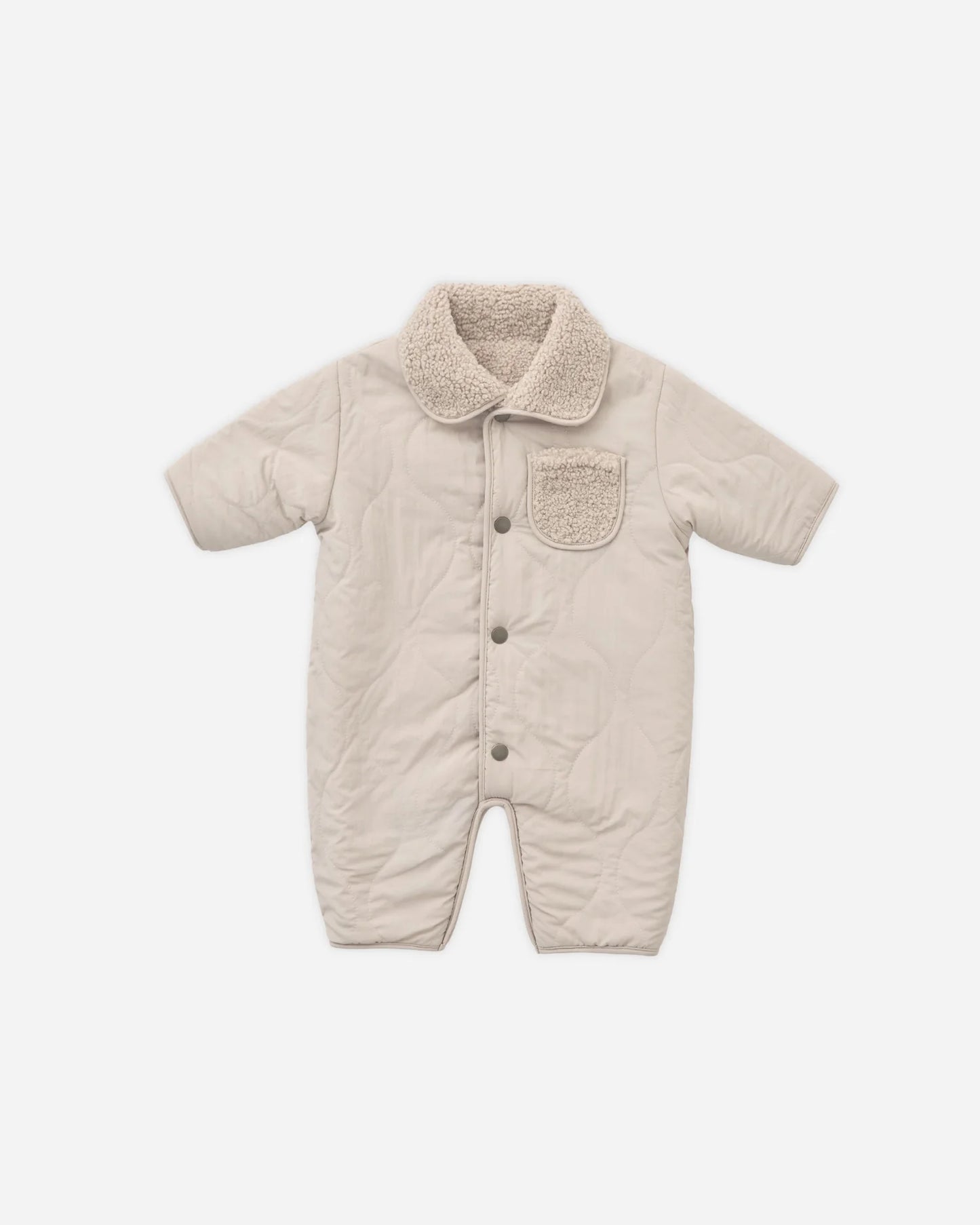 Shearling Jumpsuit || Oat