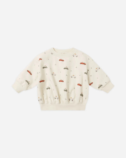 Relaxed Fleece Sweatshirt + Pant Set || Cars