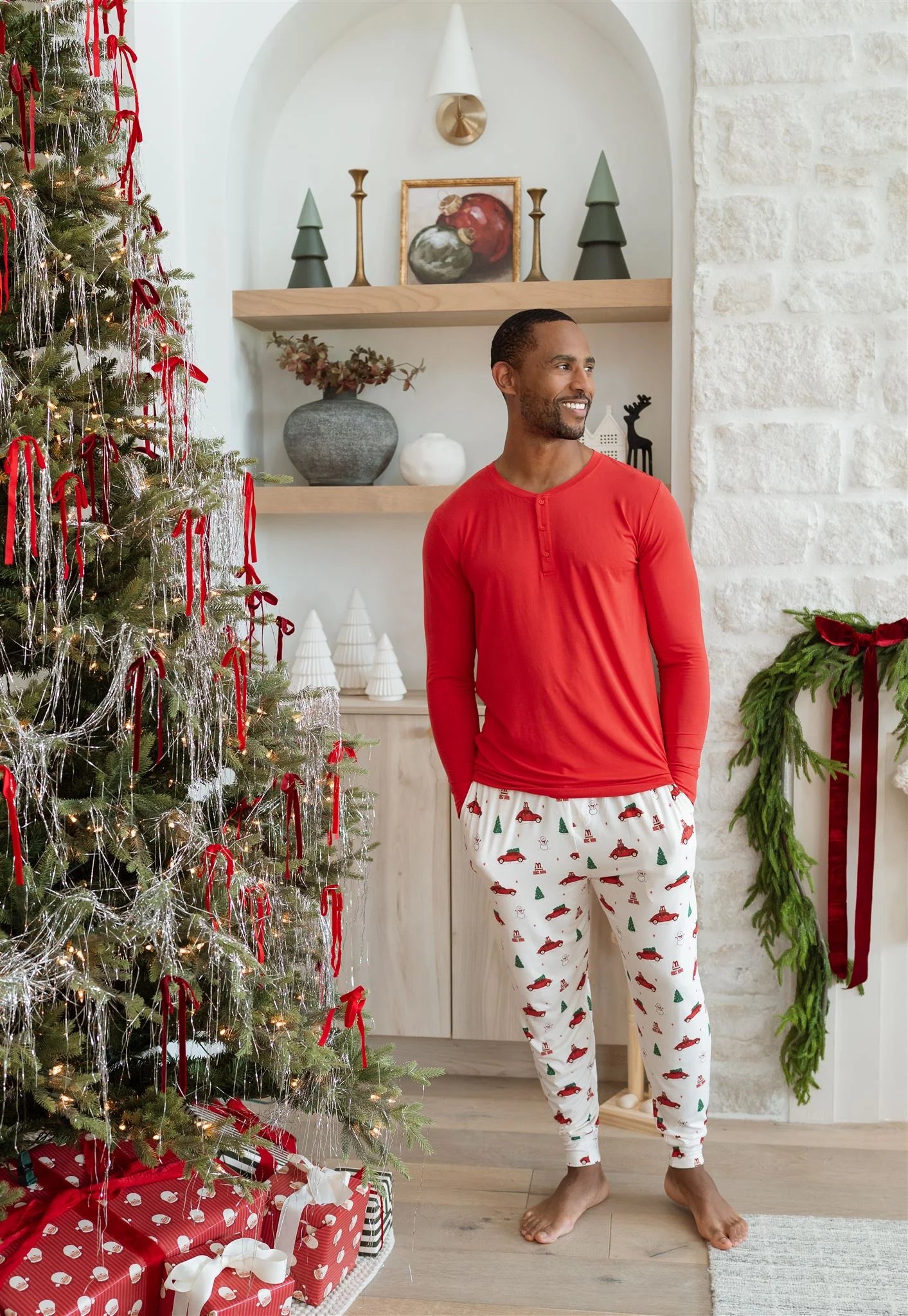 Red Holly Jolly Cruisers Men's Set