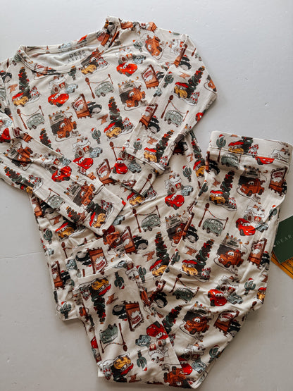 Christmas Cars - Bamboo Two Piece Sleep Set