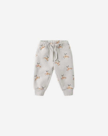 Relaxed Fleece Sweatshirt + Pant Set || Reindeer