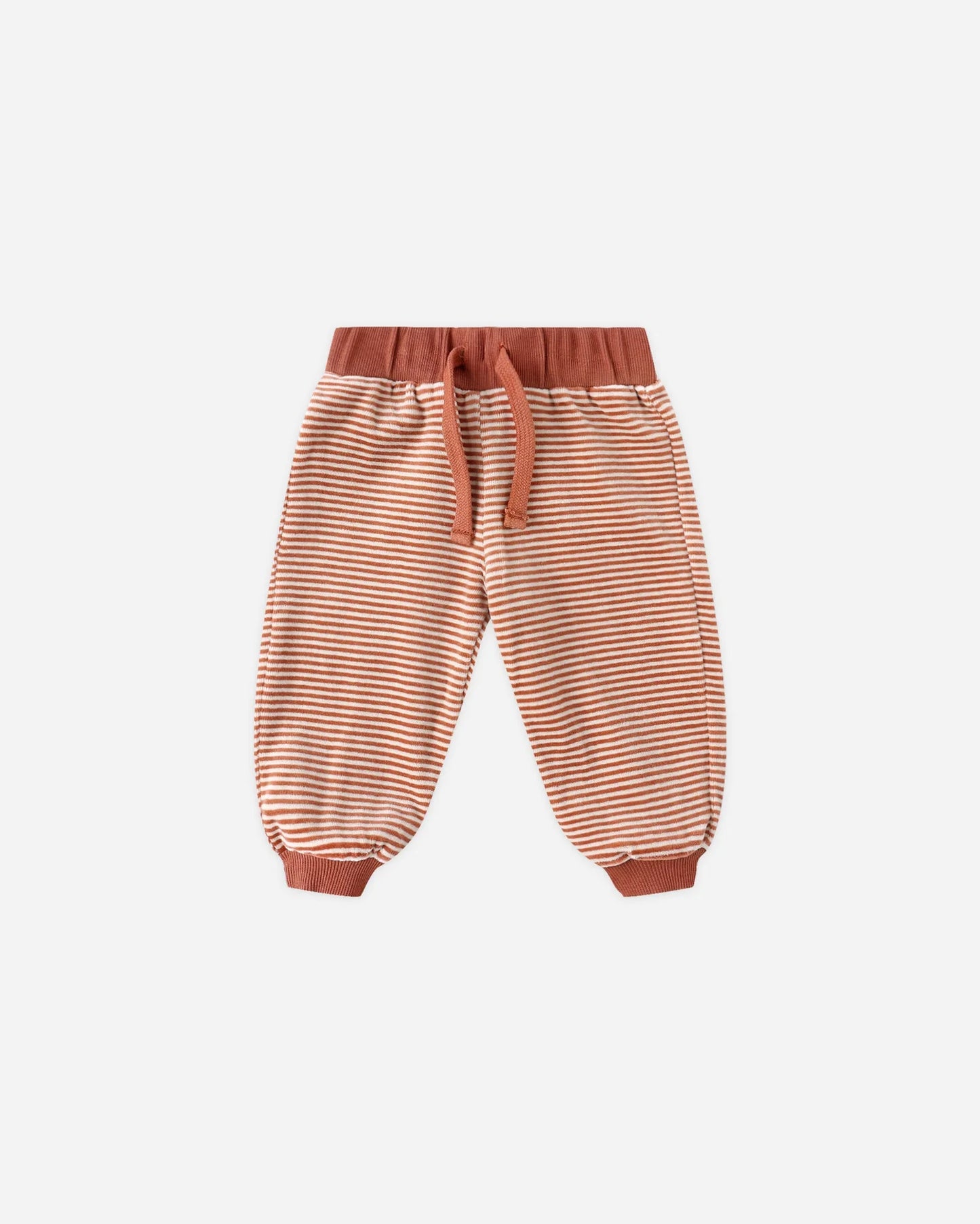 Velour Relaxed Sweatshirt + Pant Set || Candy Stripe
