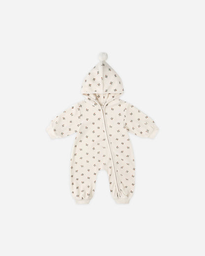 Velour Zip Jumpsuit || Holly Berry