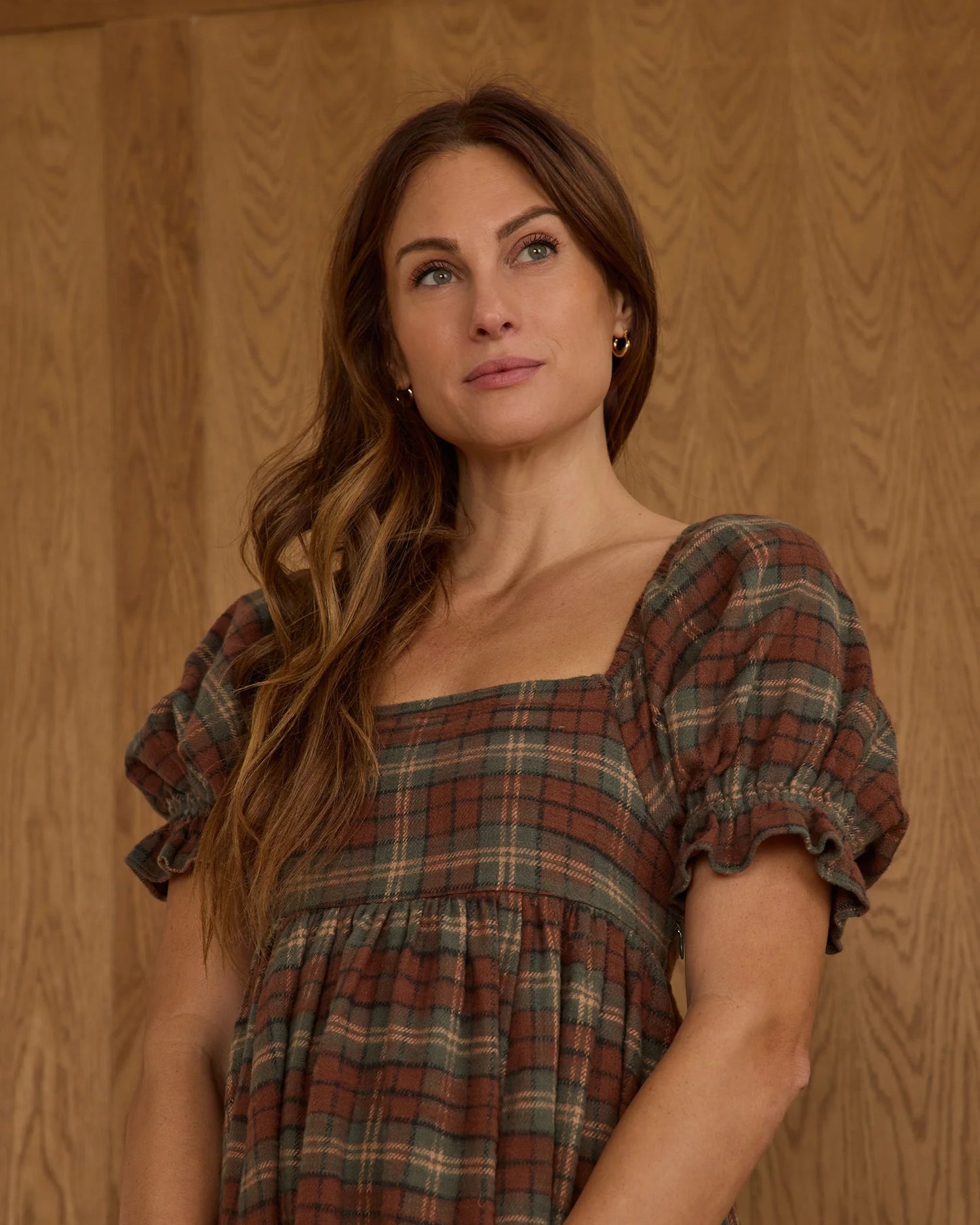Women's Naomi Dress || Holiday Plaid