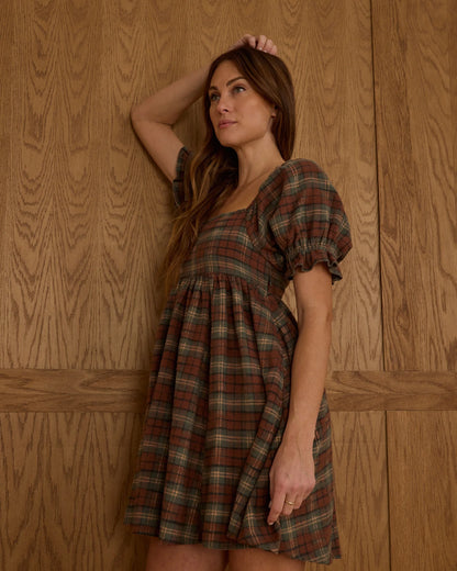Women's Naomi Dress || Holiday Plaid