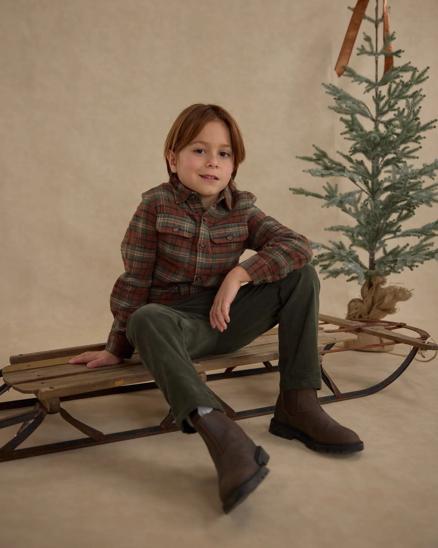Pocketed Flannel Shirt || Holiday Plaid