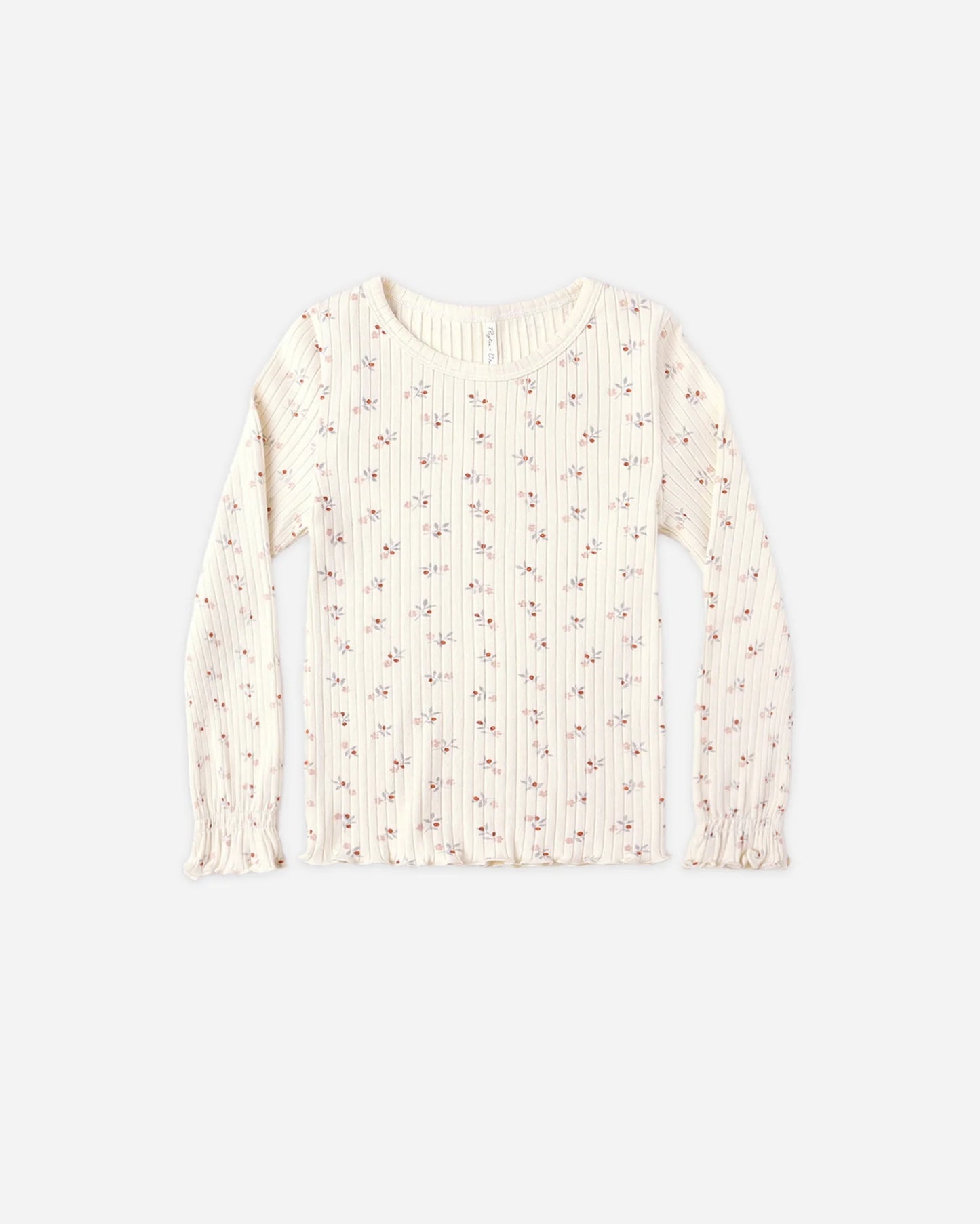 Ribbed Long Sleeve Top + Legging Set || Natural Ditsy