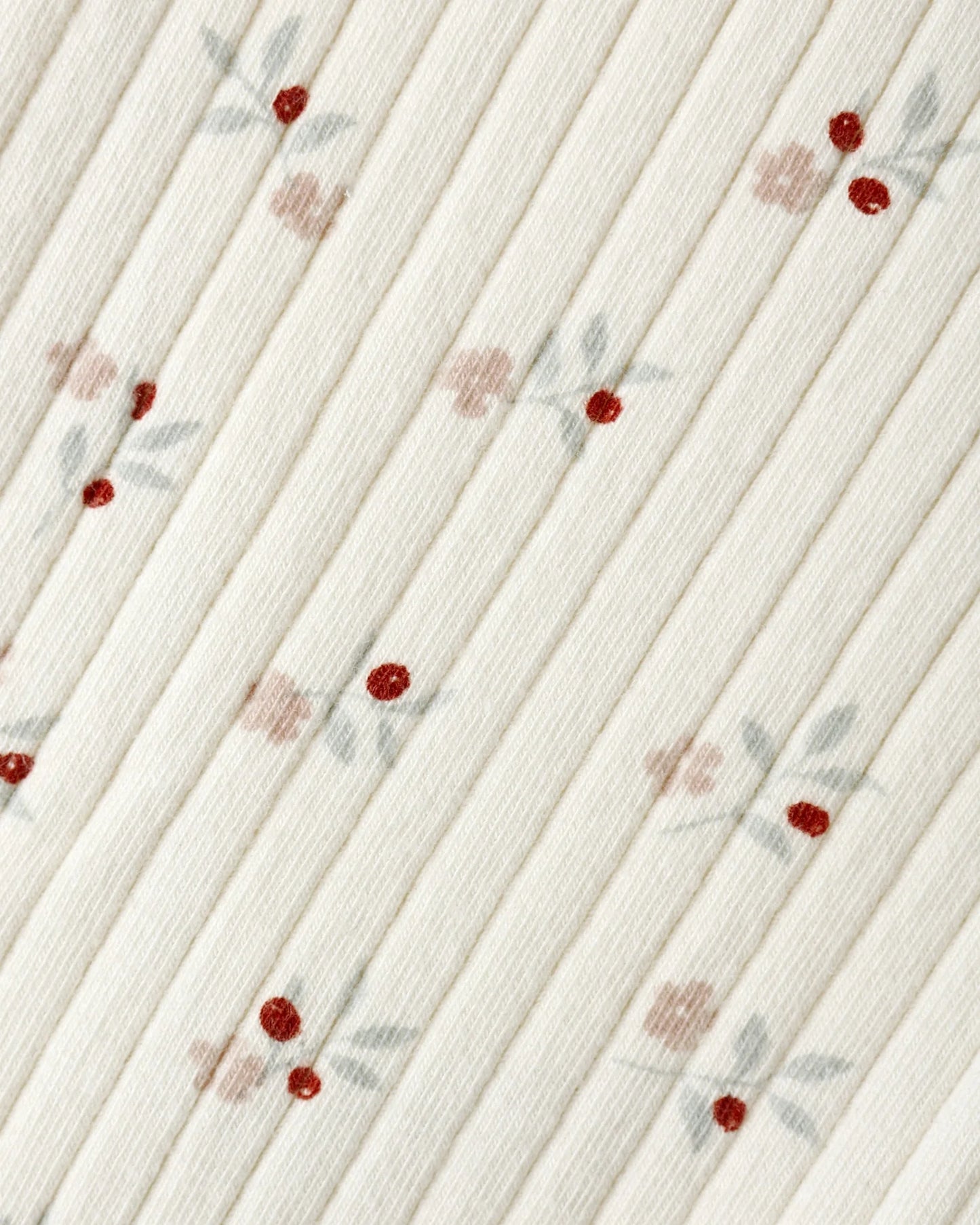 Ribbed Long Sleeve Top + Legging Set || Natural Ditsy