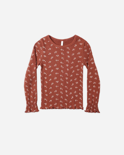 Ribbed Long Sleeve Top + Legging Set|| Ruby Ditsy