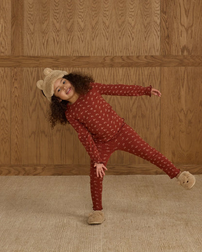 Ribbed Long Sleeve Top + Legging Set|| Ruby Ditsy