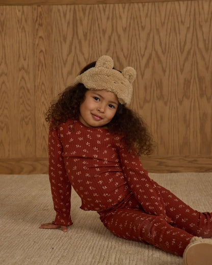 Ribbed Long Sleeve Top + Legging Set|| Ruby Ditsy