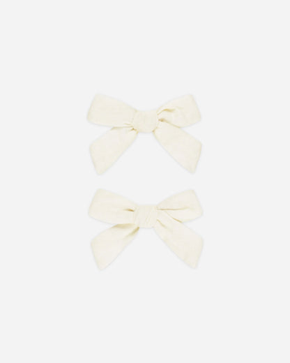 Bows, Set Of 2 || Ivory