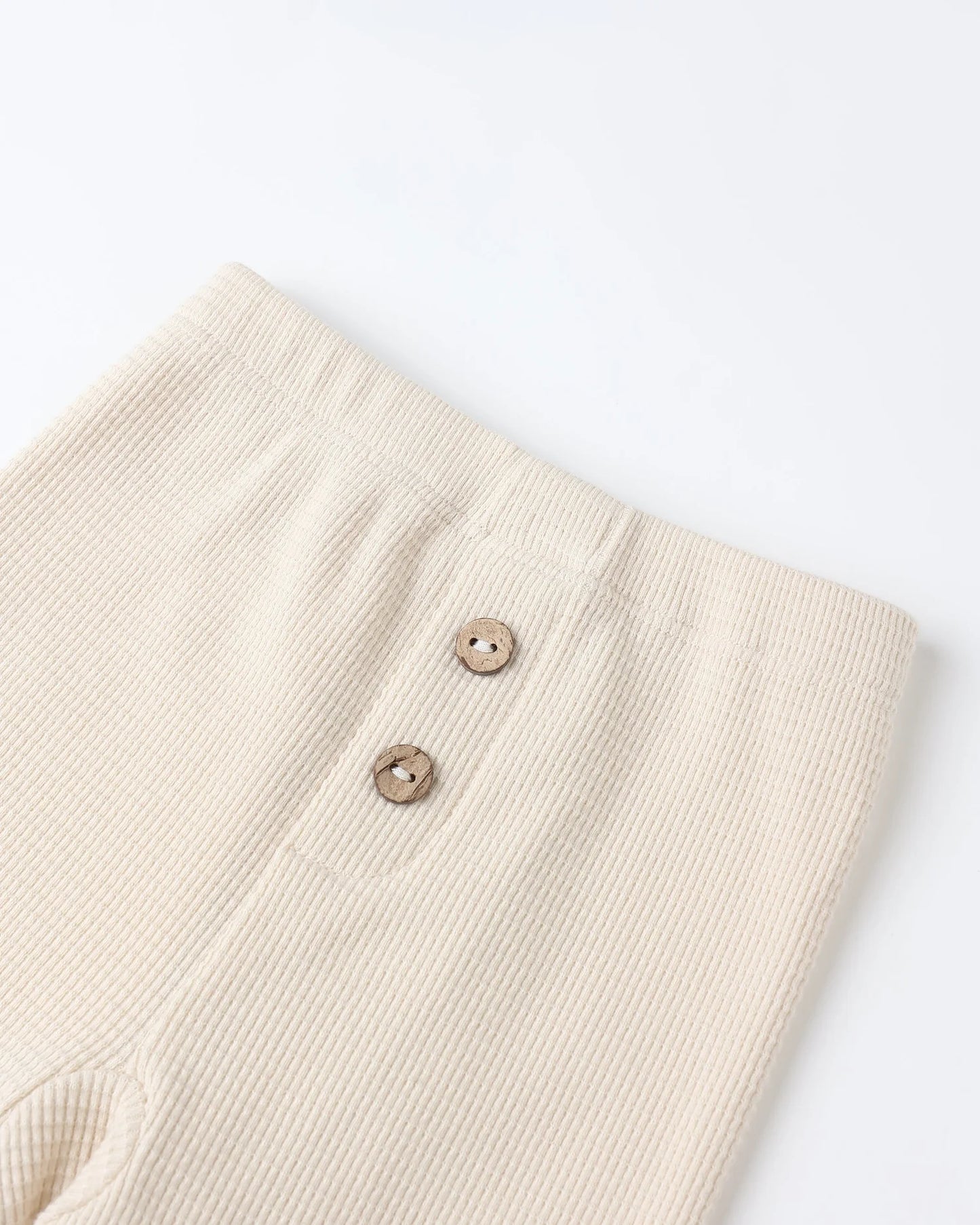 Henley Knit Top + Legging Set || Natural