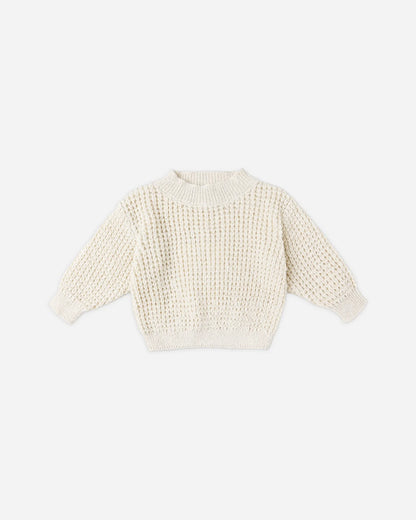 Chunky Knit Sweater + Pant Set || Natural