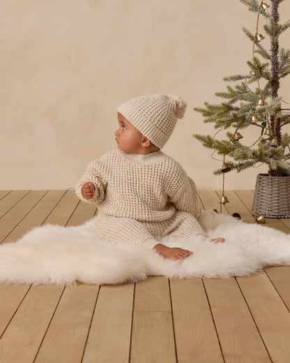 Chunky Knit Sweater + Pant Set || Natural