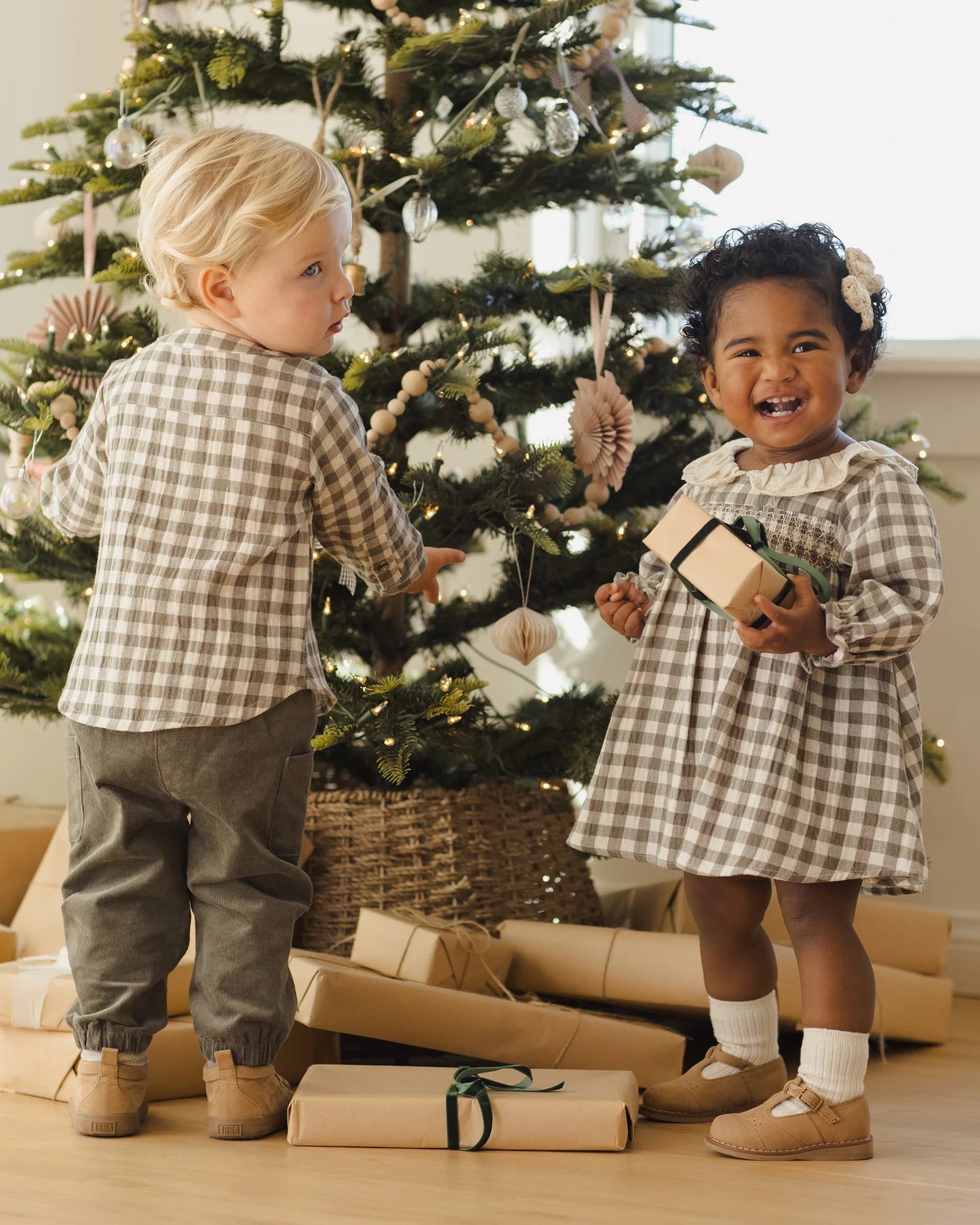 Callie Dress || Forest Check