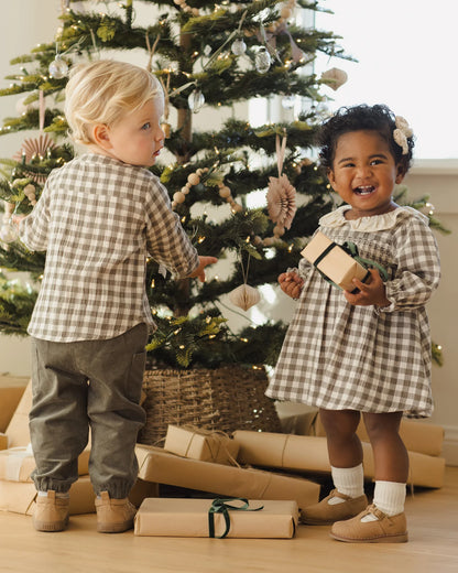 Callie Dress || Forest Check