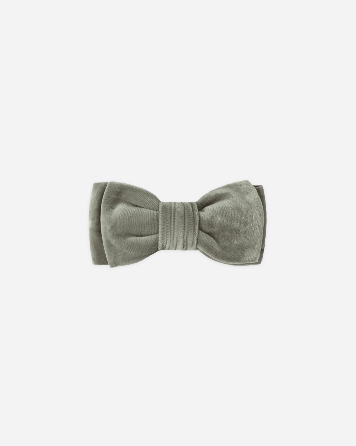 Velour Bow Headband || Forest