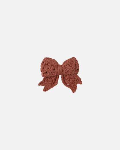 Crochet Bow || Cranberry