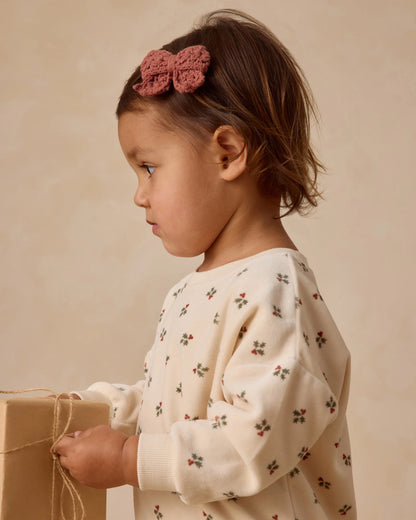 Crochet Bow || Cranberry