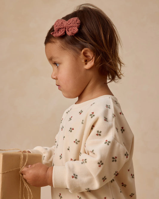 Crochet Bow || Cranberry