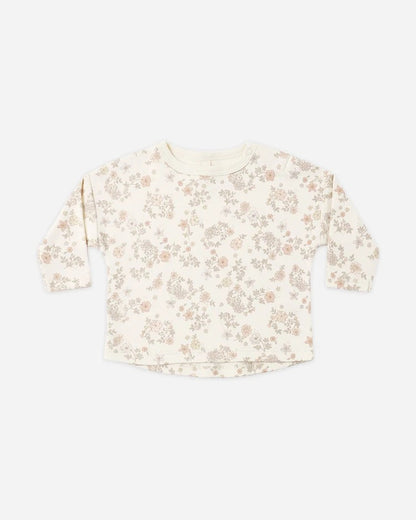 Long Sleeve Tee + Drawstring Pant | Floral Vine