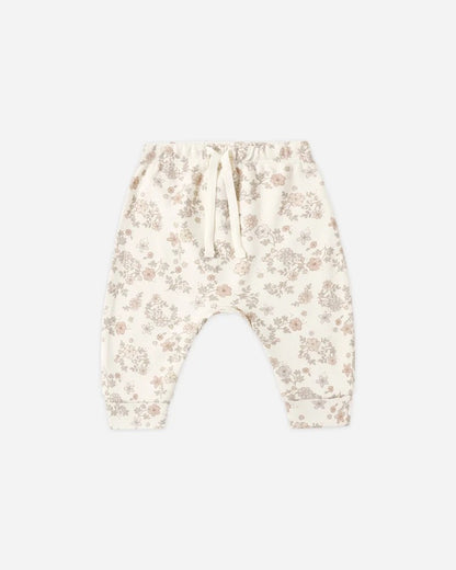 Long Sleeve Tee + Drawstring Pant | Floral Vine
